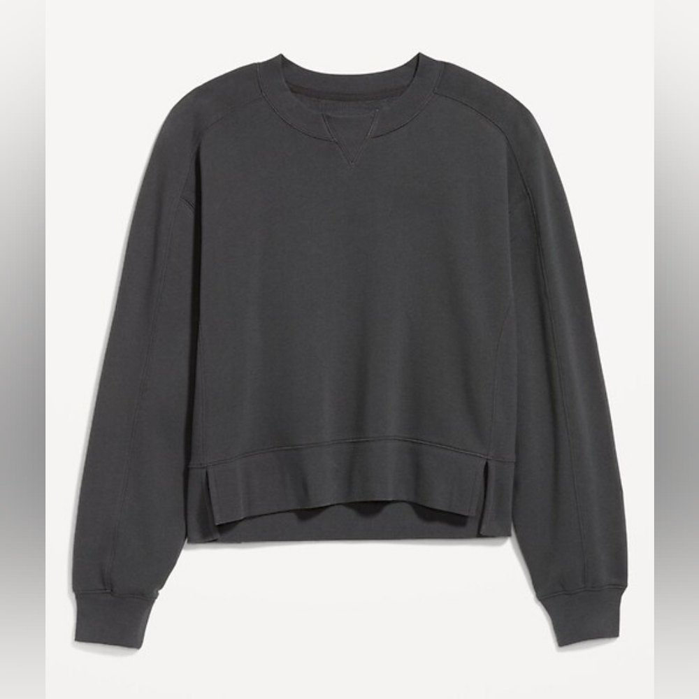 Old Navy Women's Dark Gray Crew Neck Sweater